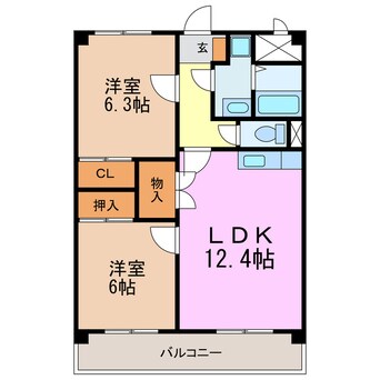 間取図 レージュ藤塚