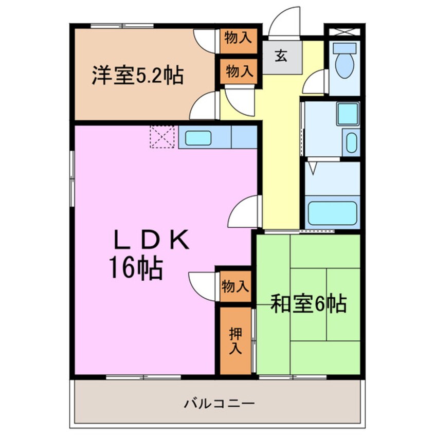 間取図 佐久間マンション