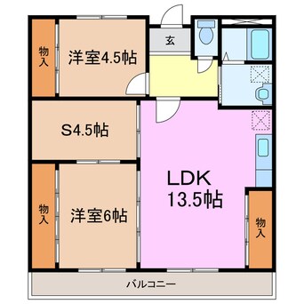 間取図 佐久間マンション
