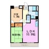 コスモⅡ 2LDKの間取り