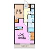 ルンビニ 1LDKの間取り