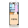 グルーヴィー竹の山 1Kの間取り