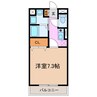 ラグーンセイバリー 1Kの間取り
