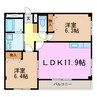 パレス ウエスト ヒルズ 2LDKの間取り