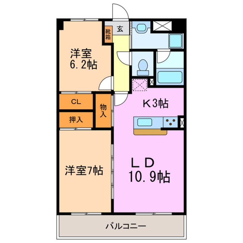 間取図 ベル･ステージ岩崎台