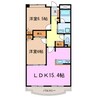 シャルム 2LDKの間取り