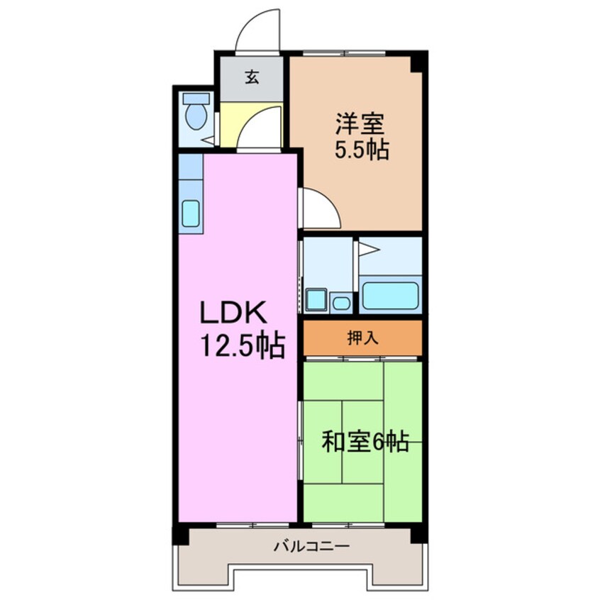 間取図 アビタマルフクⅡ