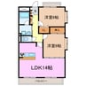 ソフィア荒池 2LDKの間取り