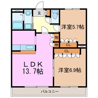 間取図 フィールドフォックスⅡ