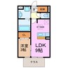 エコーハイツ南山 1LDKの間取り