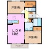 ロイヤルステージＡ 2LDKの間取り