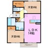 ロイヤルステージＡ 2LDKの間取り