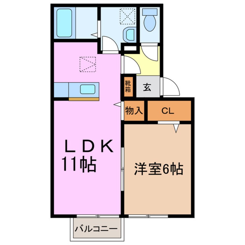 間取図 セジュール東郷