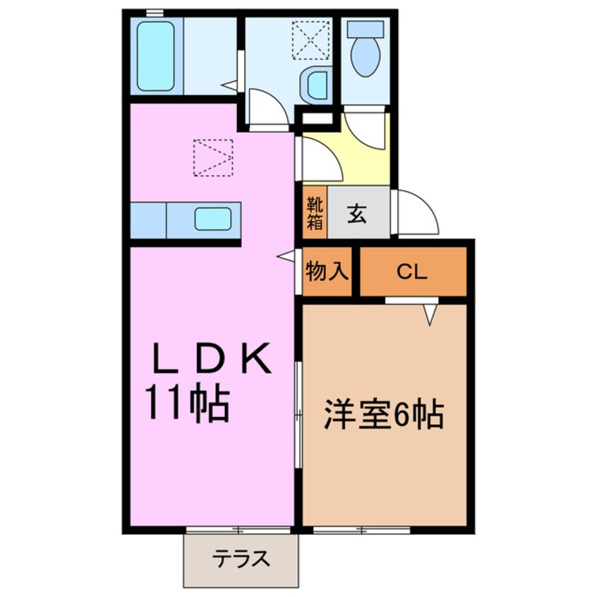 間取図 セジュール東郷