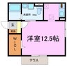 リビングタウン東郷 1Rの間取り