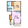 ロマンティス 1DKの間取り
