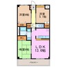 コーディアル三好 3LDKの間取り