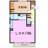 シャモニー 1LDKの間取り