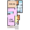 エアリー 1LDKの間取り