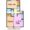 メゾンあざぶA 2LDKの間取り