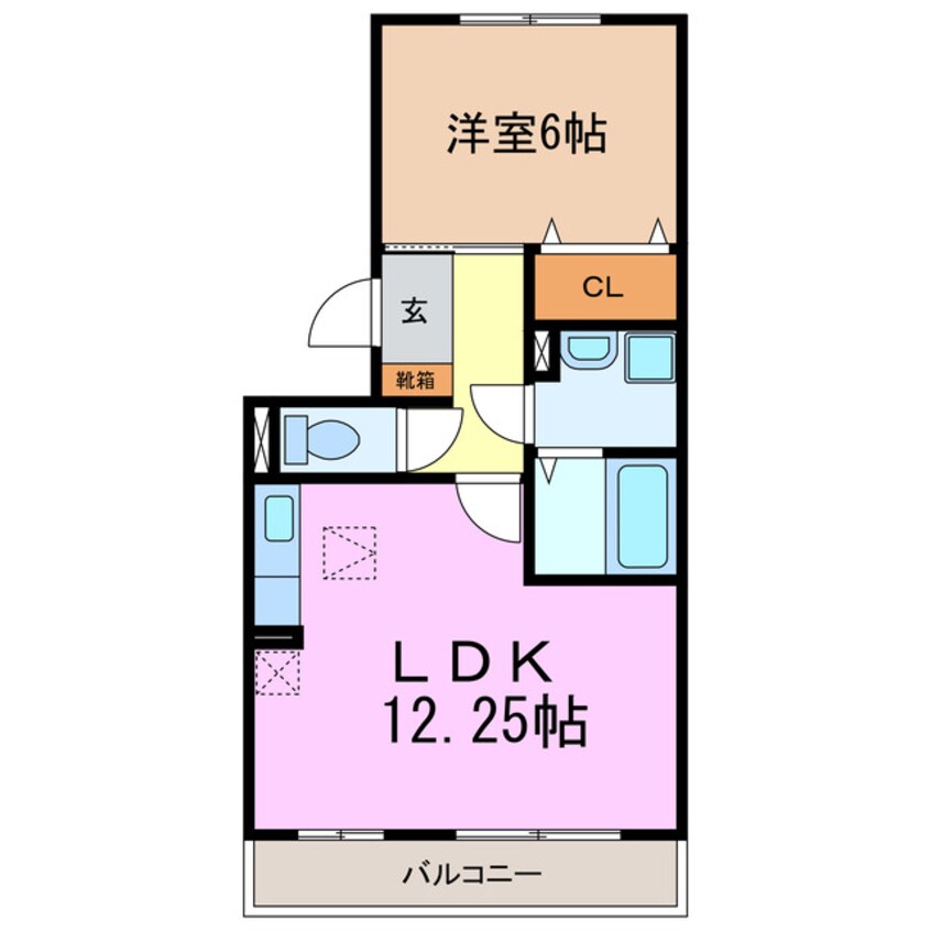 間取図 メゾンあざぶB