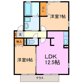 間取図 サンハウスＢ