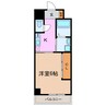 EXE原 1Kの間取り