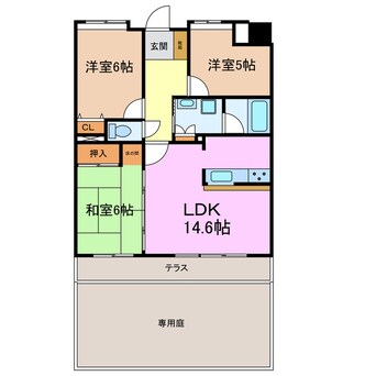 間取図 ライオンズマンション原第３