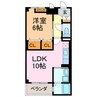 フォルティス 1LDKの間取り