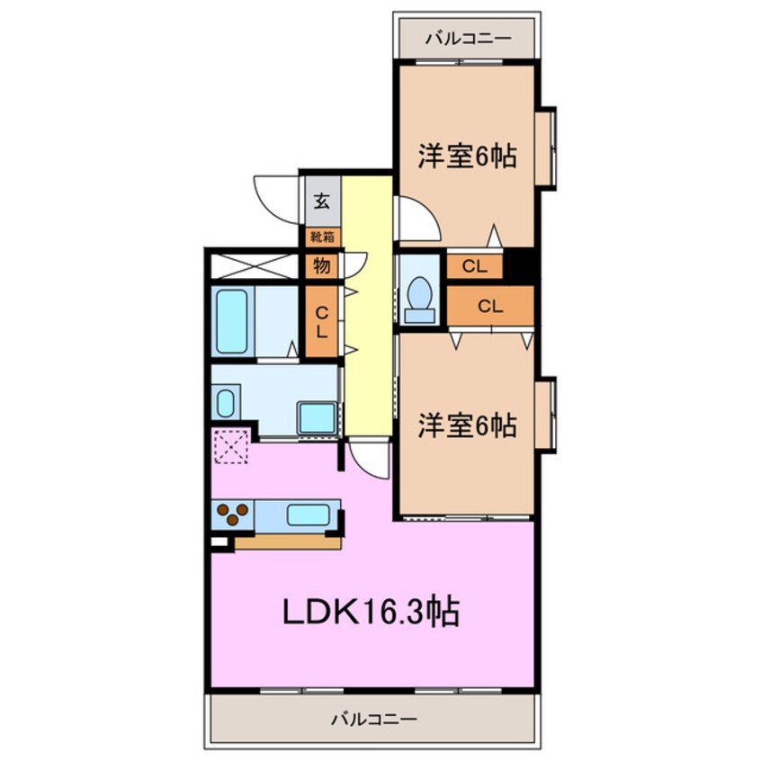 間取図 クリスタルガーデン