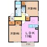 リモーネ 2LDKの間取り