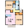 リモーネ 2LDKの間取り