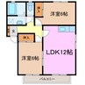 ハムレット94 2LDKの間取り