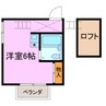 メゾン・ド・ＫＳ 1Rの間取り