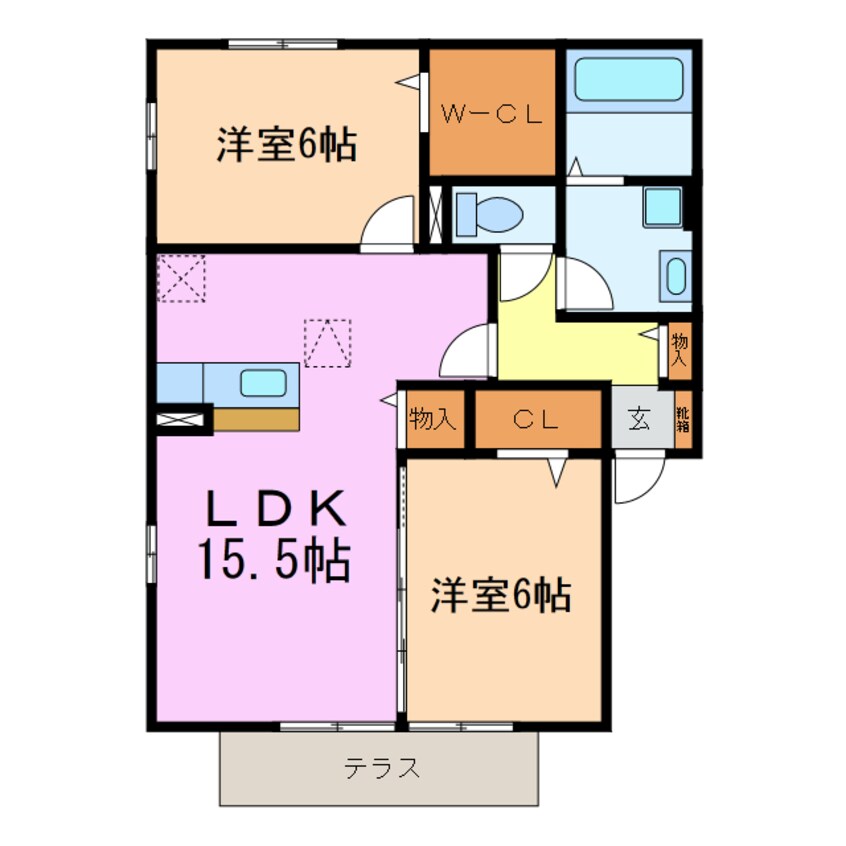 間取図 エトワール香久山