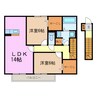 ビオトープ 2LDKの間取り