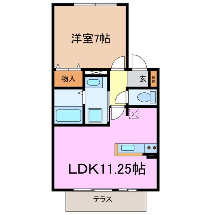 間取図 メイプルヒルズ D棟