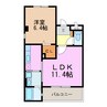 アブニール22 1LDKの間取り