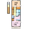 ファミール江明 1LDKの間取り