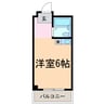 愛日ビル 1Rの間取り