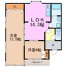 第2栄和ビル 2LDKの間取り