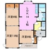 第2栄和ビル 3LDKの間取り