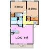 セジュール倉 2LDKの間取り