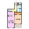 Tiffany 1LDKの間取り