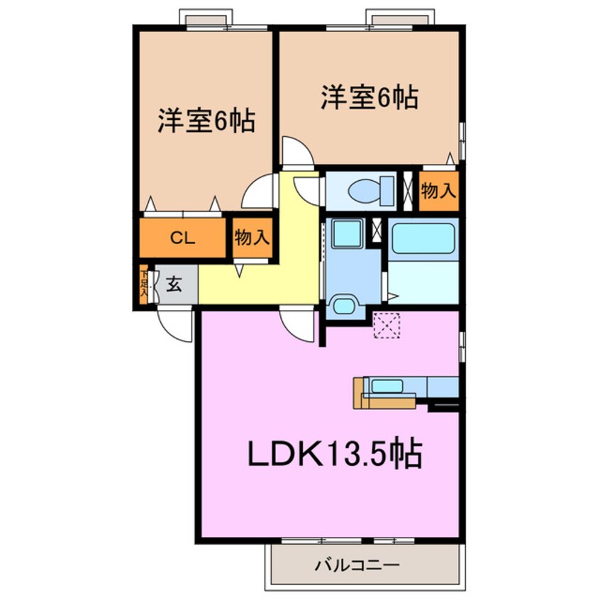 間取図 アスコットＣ