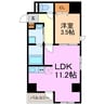 ボナール･ド･フルール 1LDKの間取り