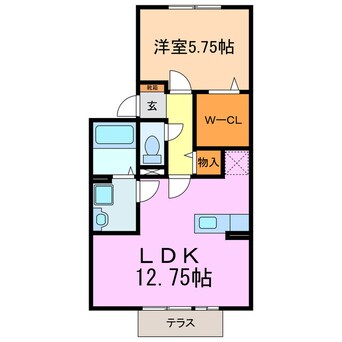 間取図 メイプルヒルズ C棟