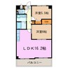 スカイライフⅡ 2LDKの間取り