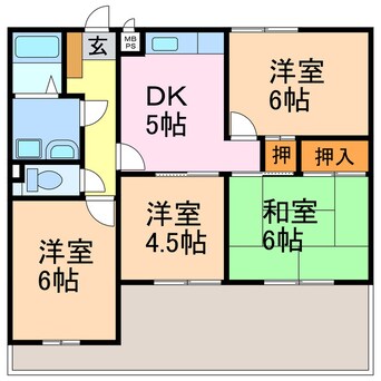 間取図 メゾン　ミウラ