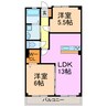 近藤ハイツ 2LDKの間取り